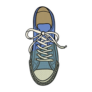 Stickprogramm Blaue Sneaker Schuhe