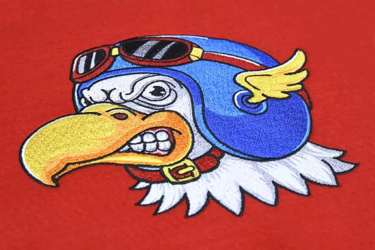 Adlerkopf mit Flügelhelm Stick – Seitenansicht Bild 4
