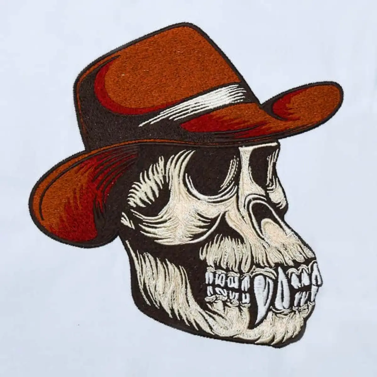 Affenschädel mit Hut Stick – Seitenansicht Bild 3