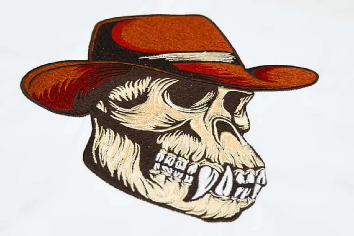 Affenschädel mit Hut Stick – Seitenansicht Bild 4