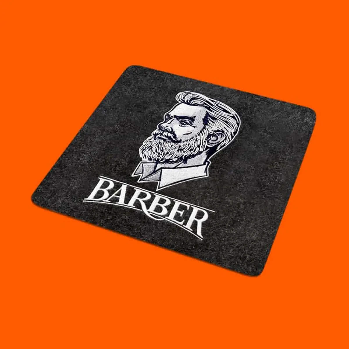 Barber Logo Männerkopf Seitenansicht Stick – Bild 2