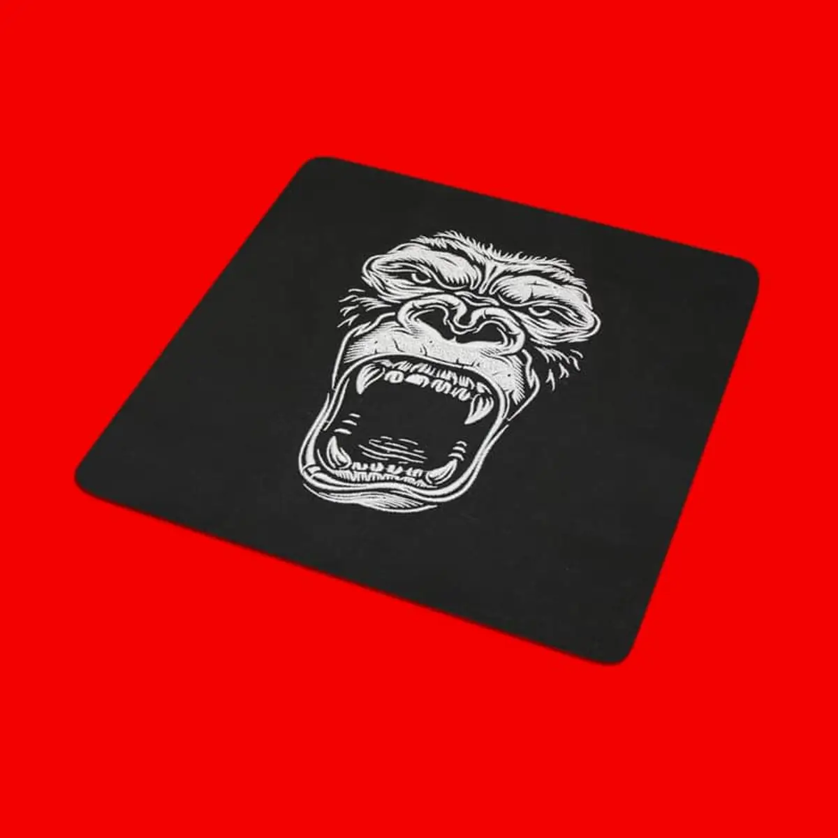 Brüllendes Gorillagesicht Stick – Frontansicht Bild 2