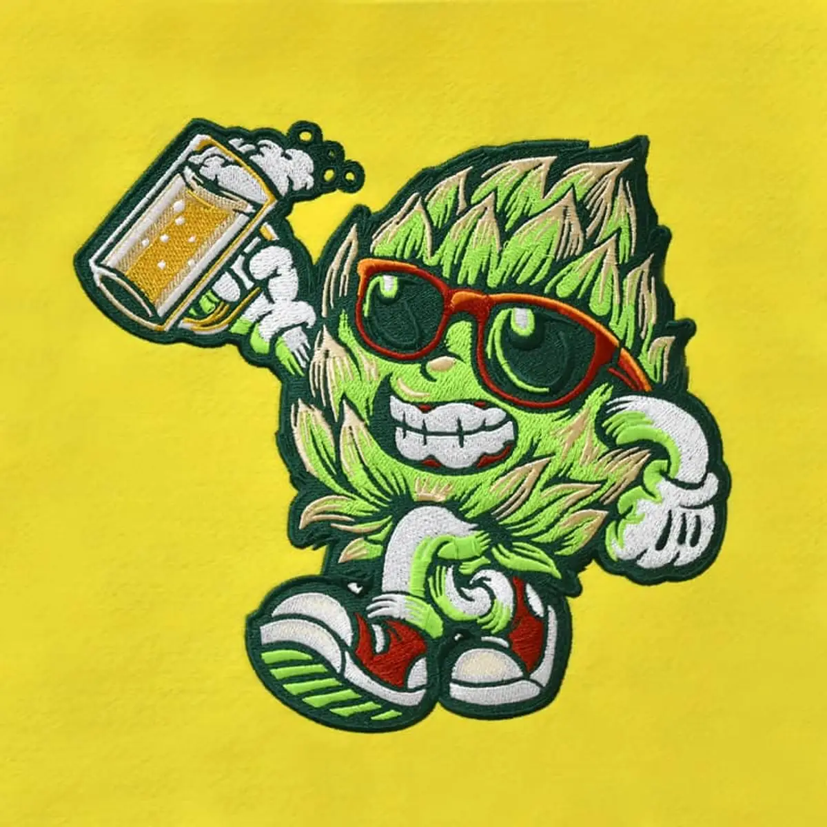 Coole Artischocke mit Bierglas Stick – Bild 3