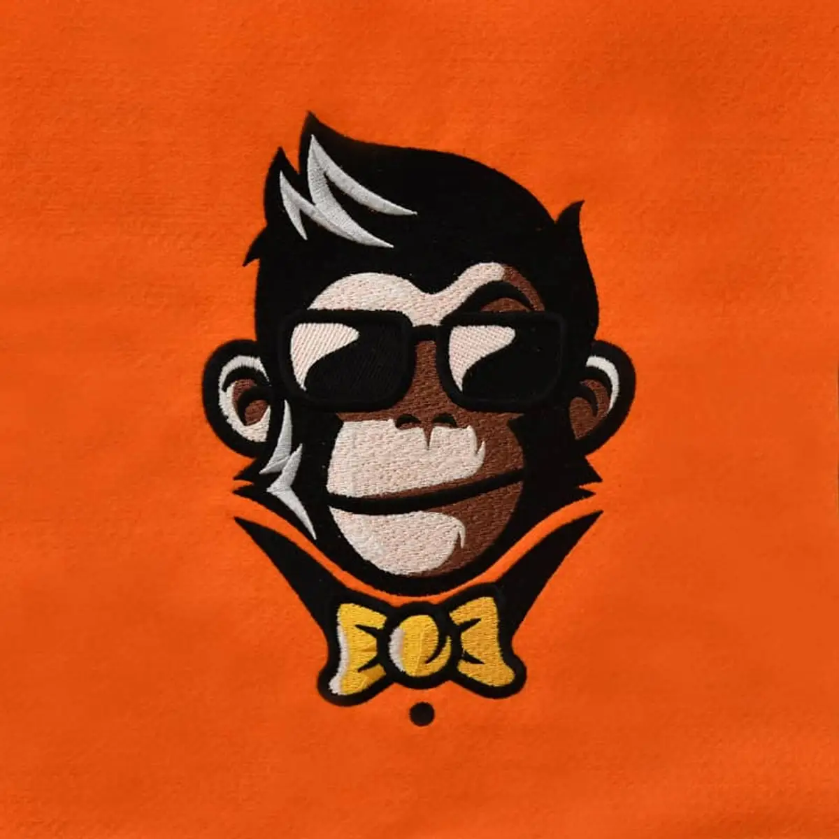 Cooler Affenkopf mit Sonnenbrille & Fliege Stick – Bild 3