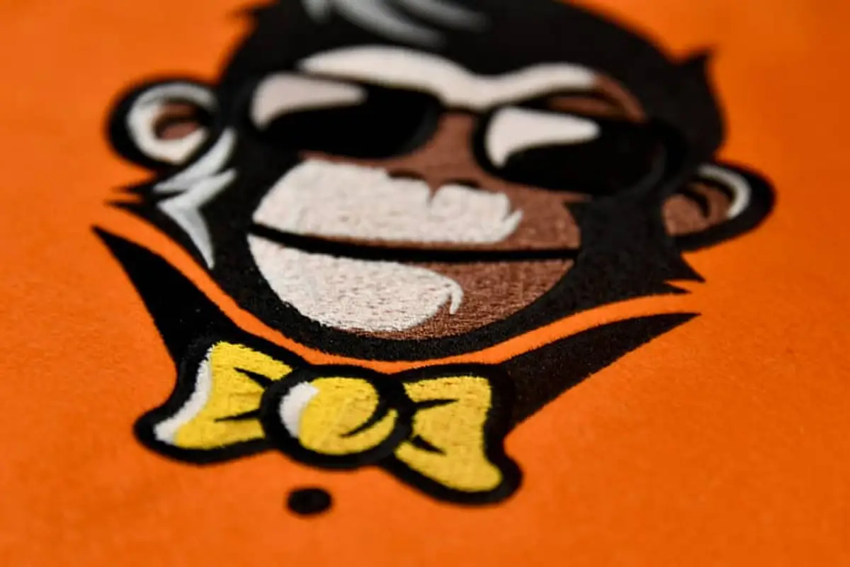 Cooler Affenkopf mit Sonnenbrille & Fliege Stick – Bild 4