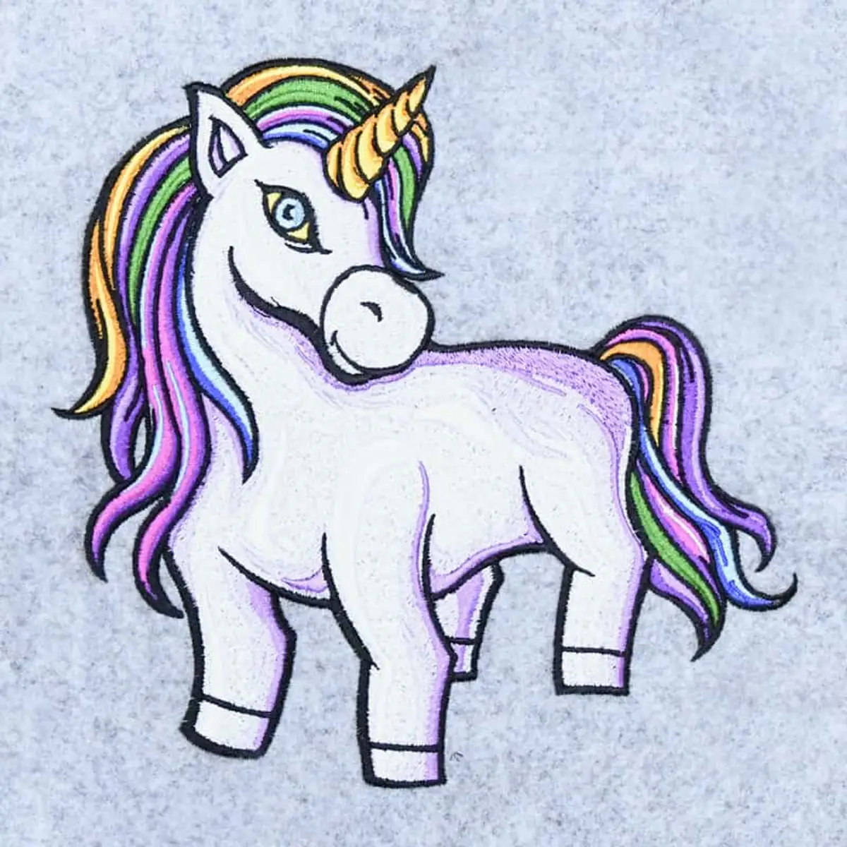 Einhorn Kindermotiv Stick – Bild 3