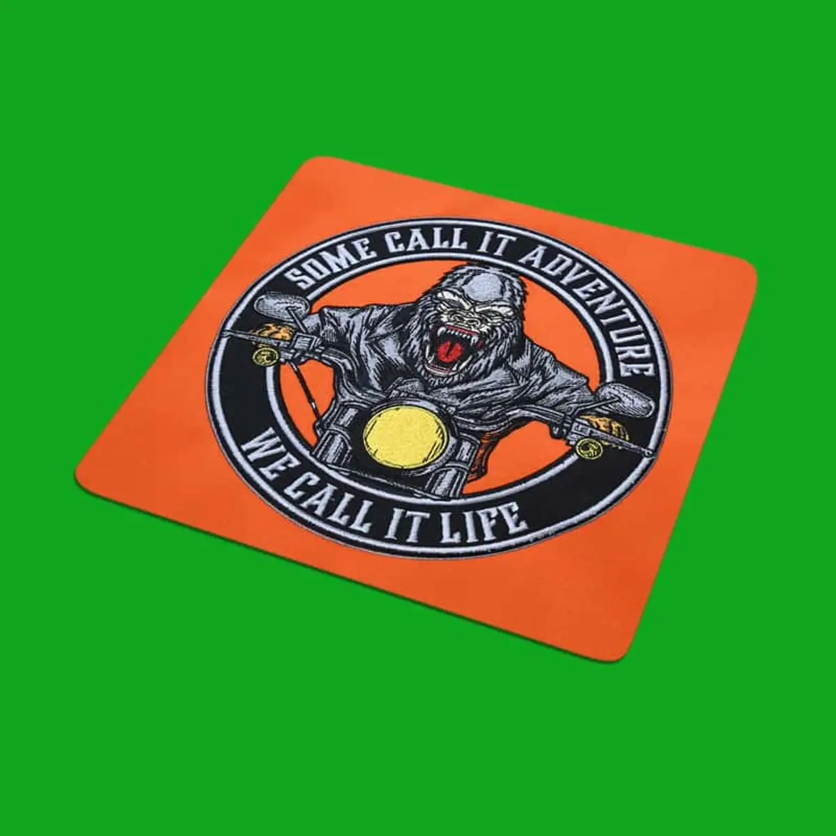 Gorilla Biker Logo mit Spruch Stick – Bild 2