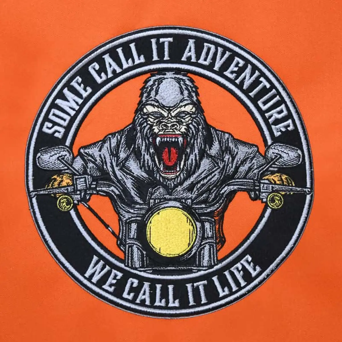 Gorilla Biker Logo mit Spruch Stick – Bild 3