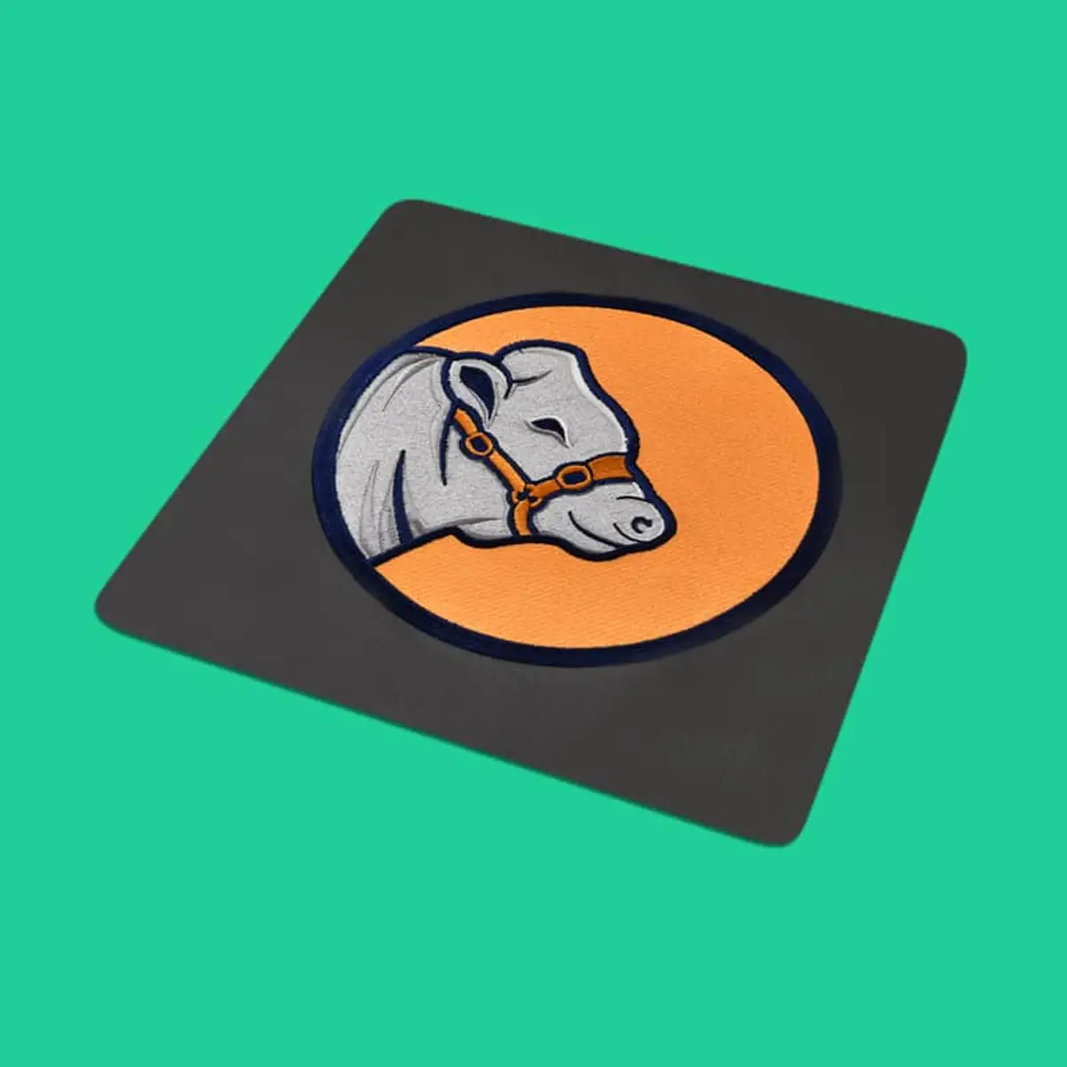 Kopf Kuh Seitenansicht Stick – Bild 1