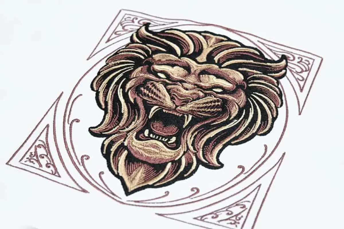 Löwenkopf Karte Stick – Bild 4