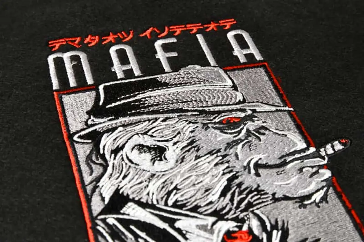 Mafia Logo Affenkopf Seitenansicht Stick – Bild 5