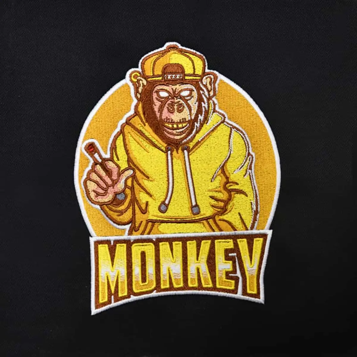 Monkey Logo rauchender Affe gelb Stick – Bild 3