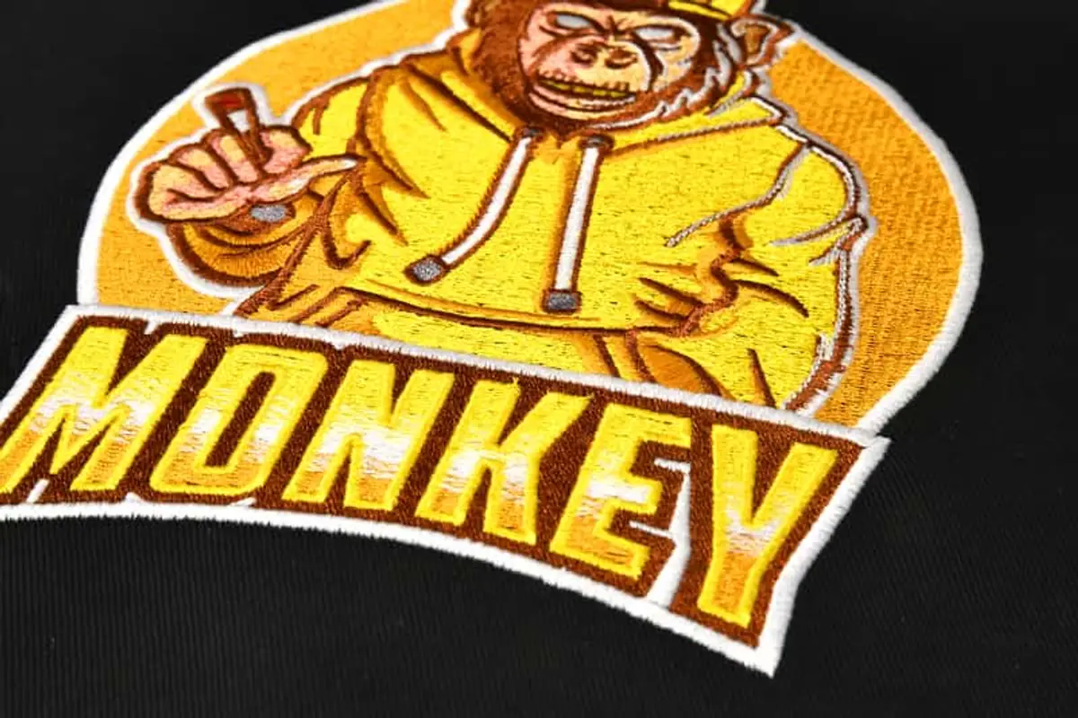Monkey Logo rauchender Affe gelb Stick – Bild 4