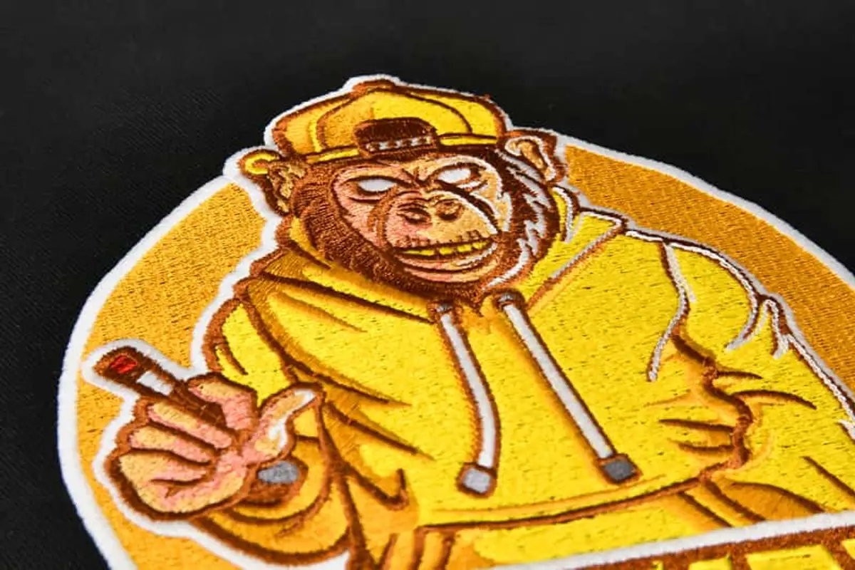 Monkey Logo rauchender Affe gelb Stick – Bild 5