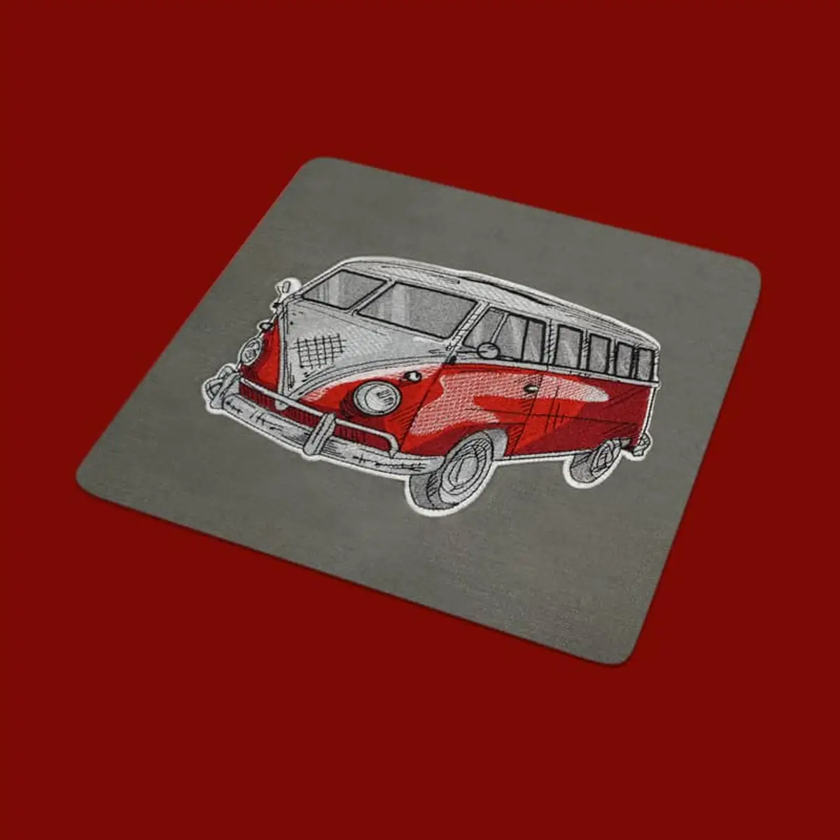 Rot-weißer Bus Stick – Bild 2