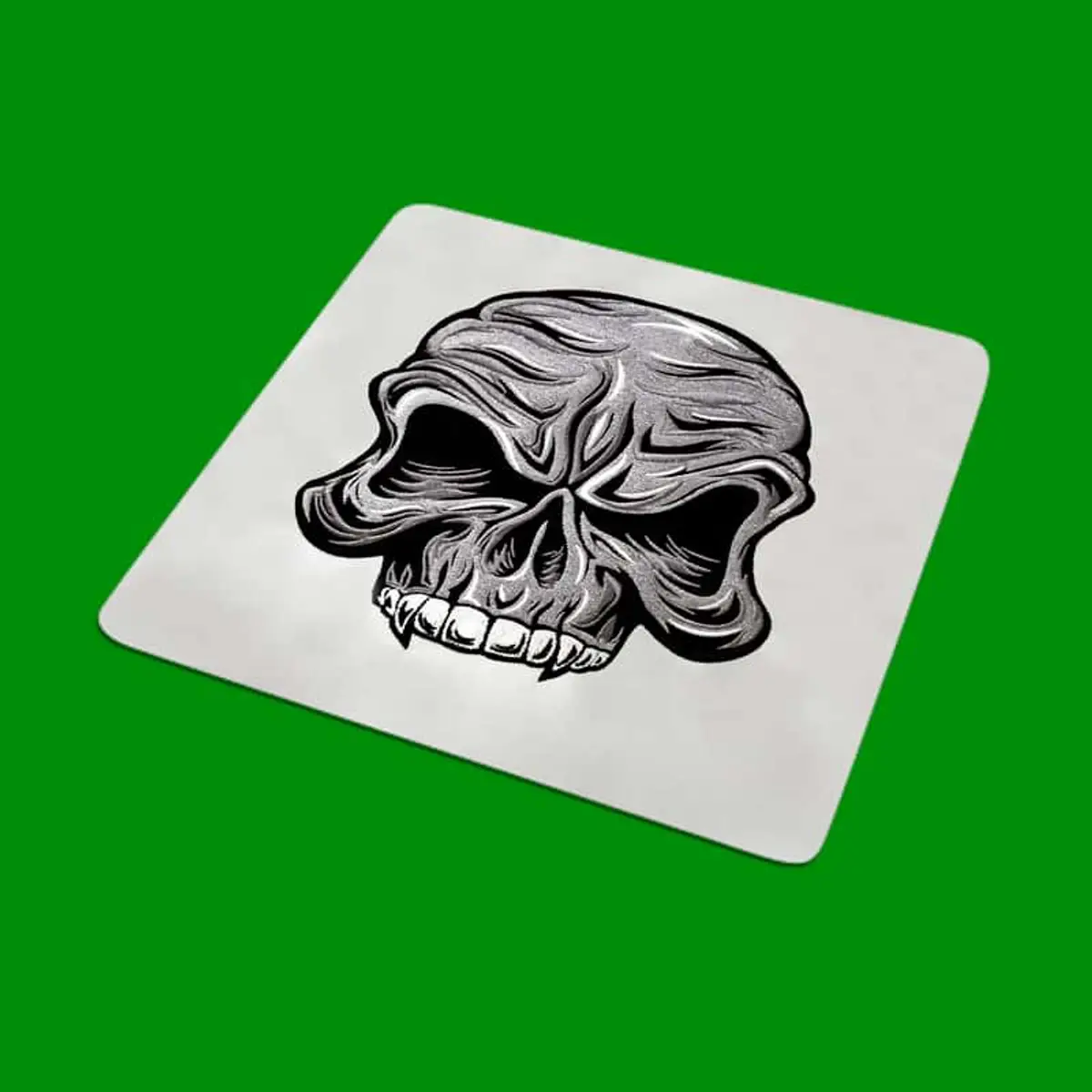 Schädel Reißzähne Frontansicht Stick – Bild 2