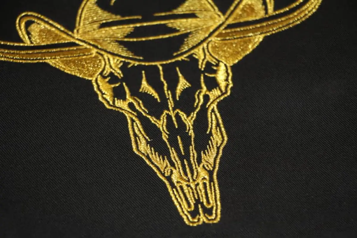 Skull Stier mit Cowboyhut Stick – Bild 5