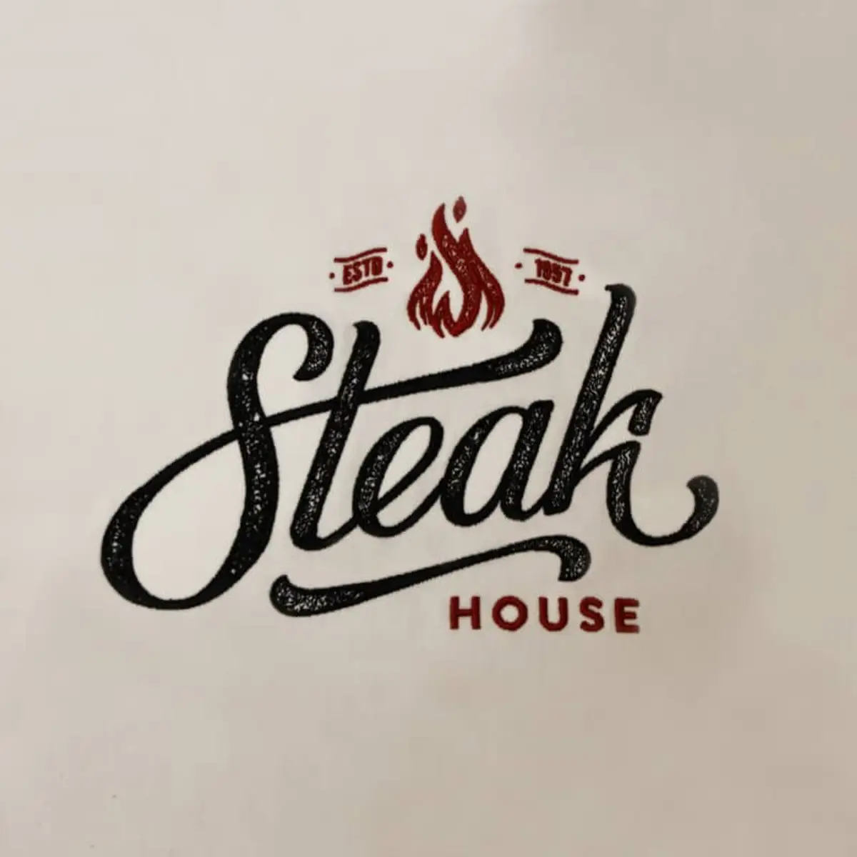 Steakhouse Logo Schriftzug Flamme Stick – Bild 3