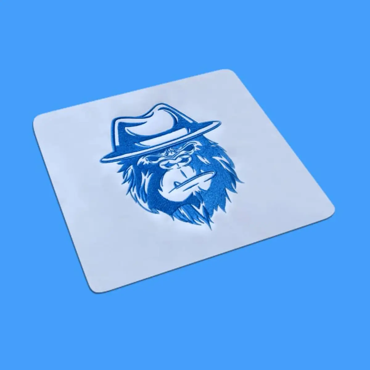 Umriss Gorillakopf mit Hut Stick – Bild 1