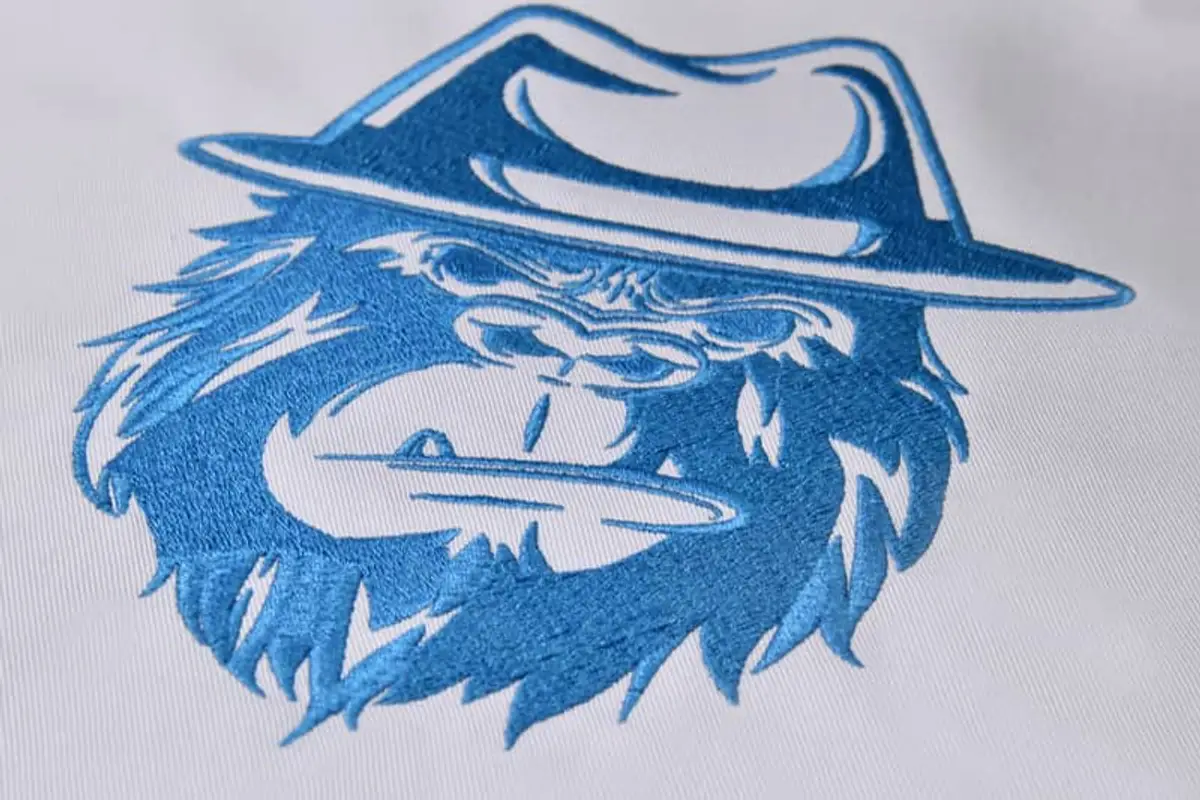 Umriss Gorillakopf mit Hut Stick – Bild 4