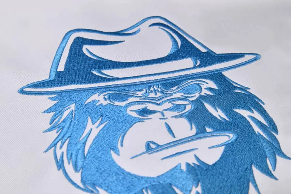 Umriss Gorillakopf mit Hut Stick – Bild 5