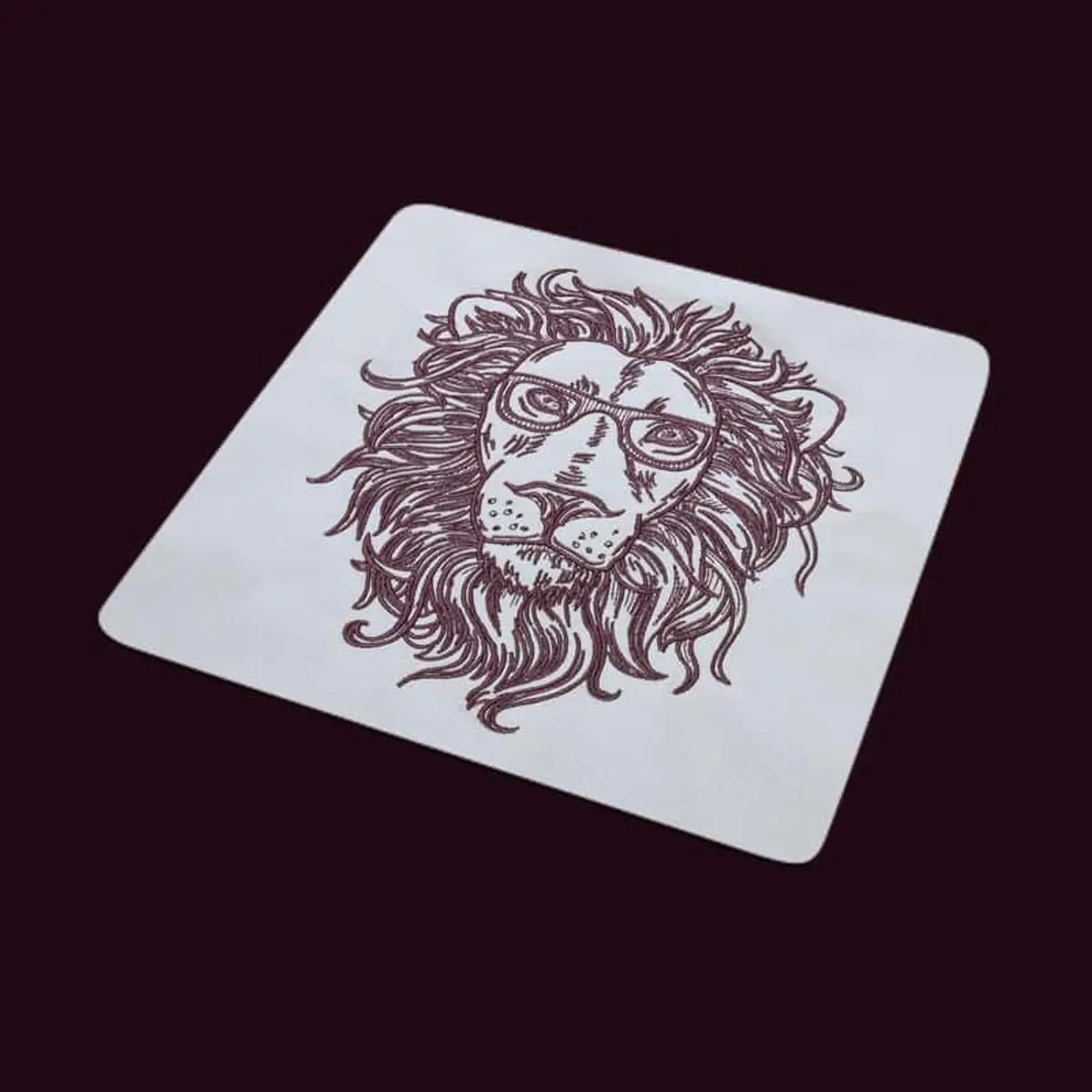 Umriss Löwenkopf mit Brille Stick – Bild 2