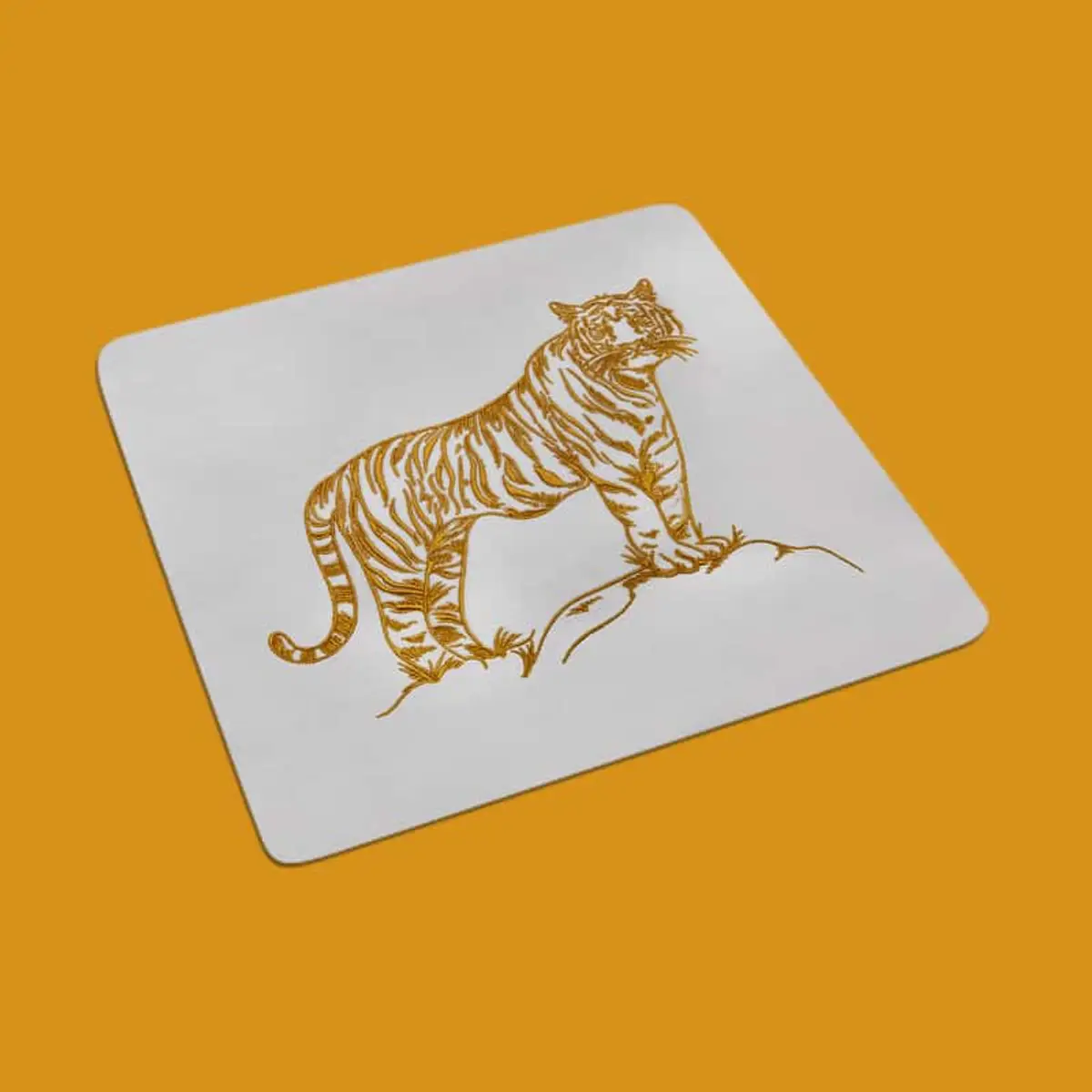 Umriss Tiger Seitenansicht Stick – Bild 1
