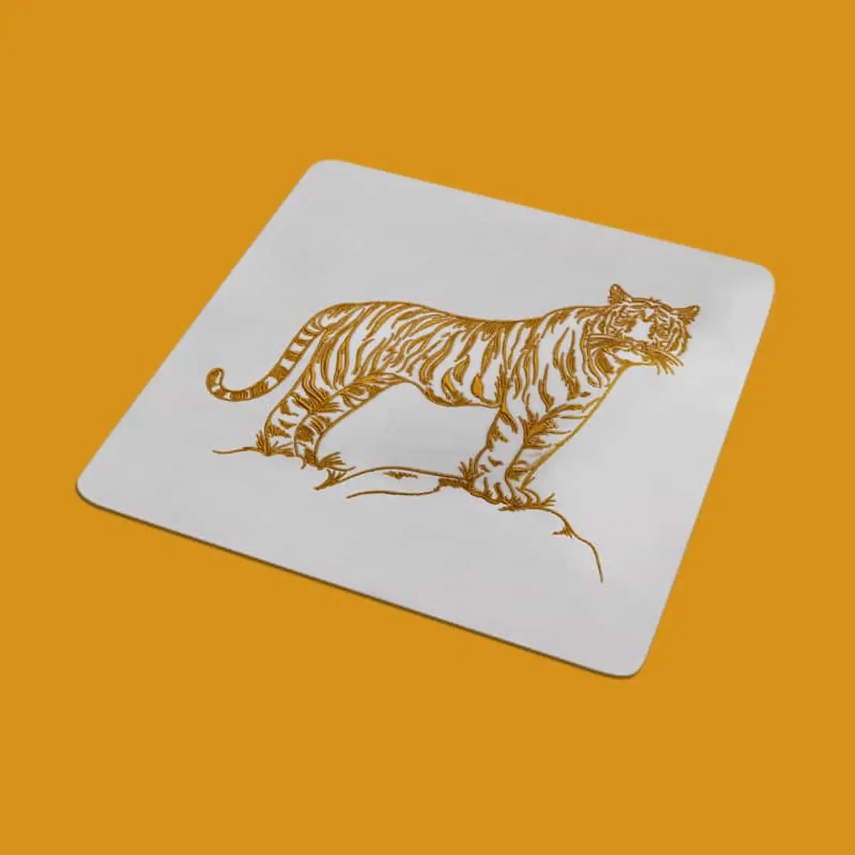 Umriss Tiger Seitenansicht Stick – Bild 2
