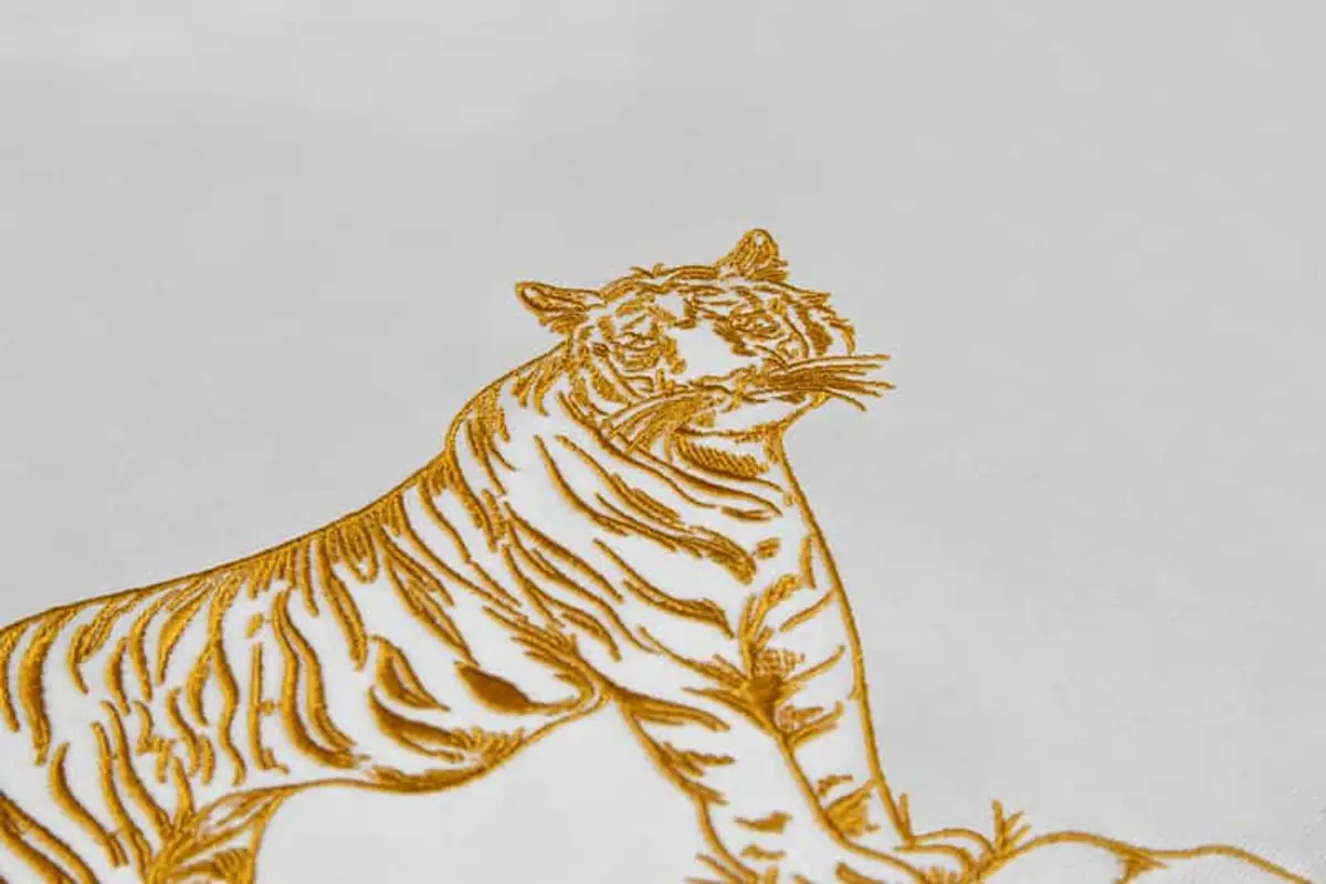 Umriss Tiger Seitenansicht Stick – Bild 5
