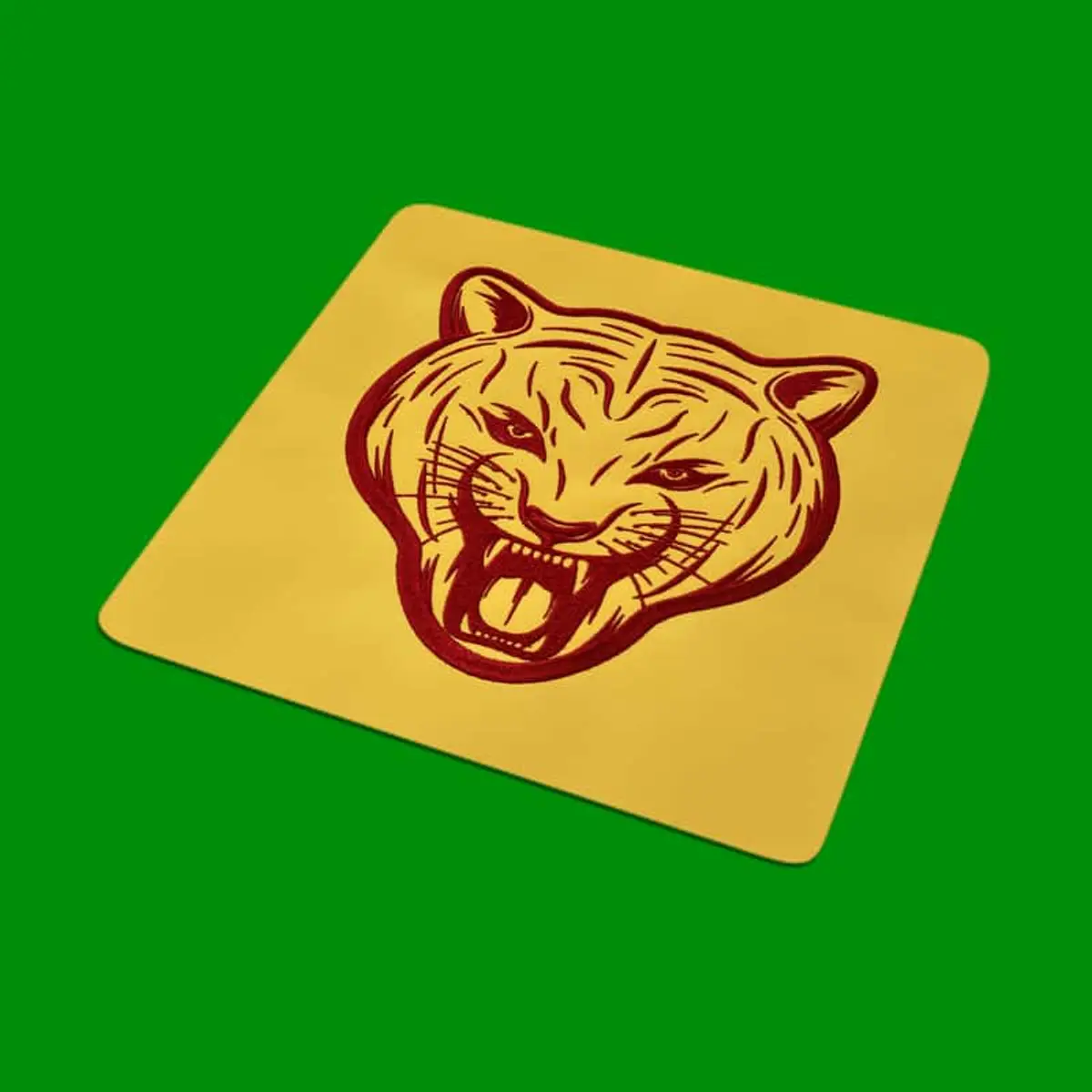 Umriss Tigerkopf Frontansicht Stick – Bild 2