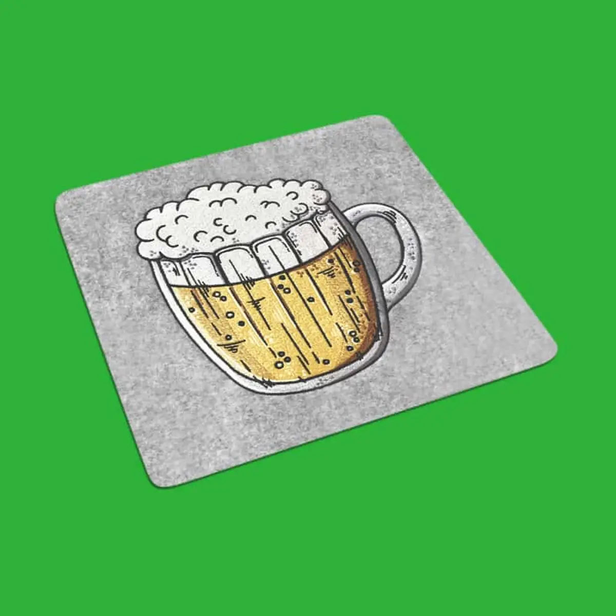 Volles Bierglas Seitenansicht Stick – Bild 1