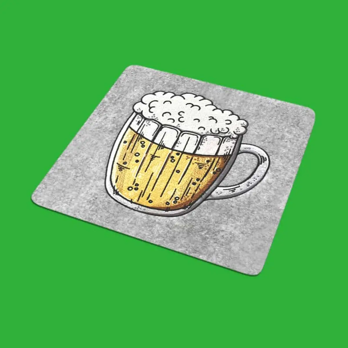 Volles Bierglas Seitenansicht Stick – Bild 2