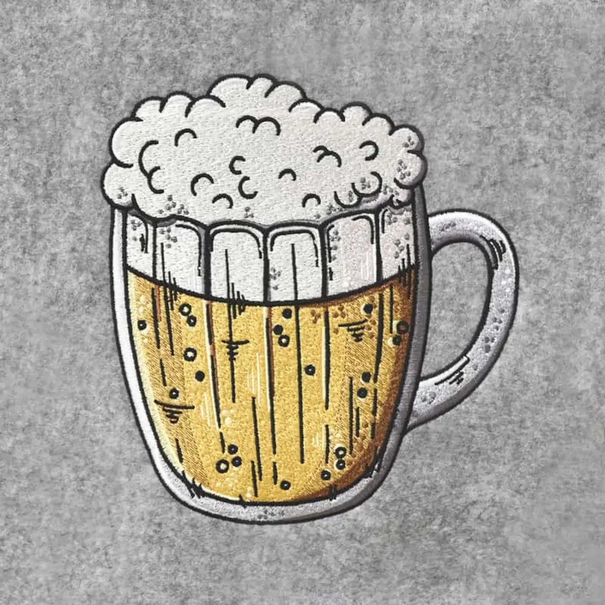 Volles Bierglas Seitenansicht Stick – Bild 3