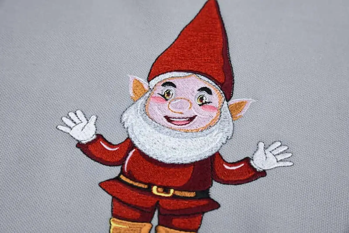 Zwerg rot Kindermotiv Stick – Bild 5