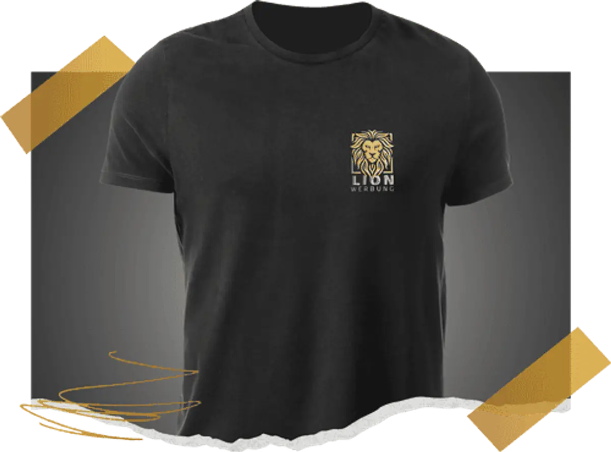 T-Shirts mit individueller Stickerei von Lion Werbe GmbH, geeignet für Events und Teams.