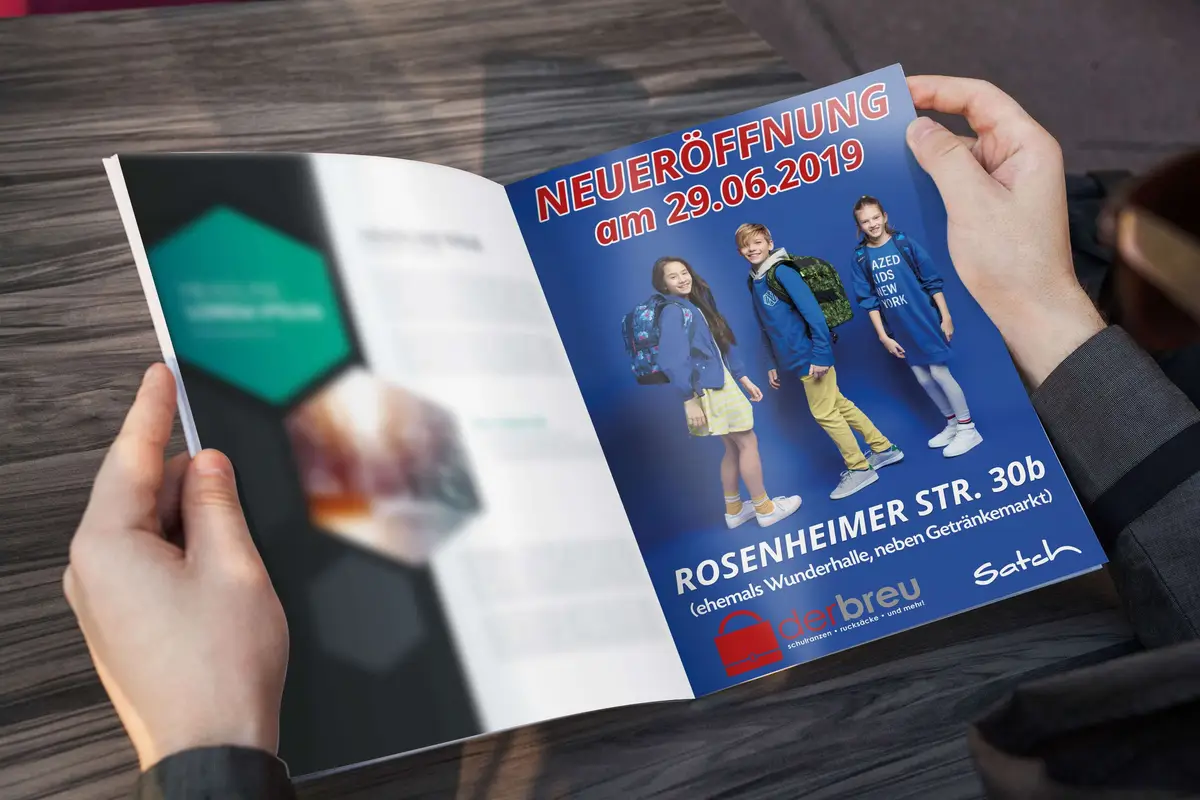 Der Breu Grafikdesign Werbeanzeige Schulranzen Satch - modal