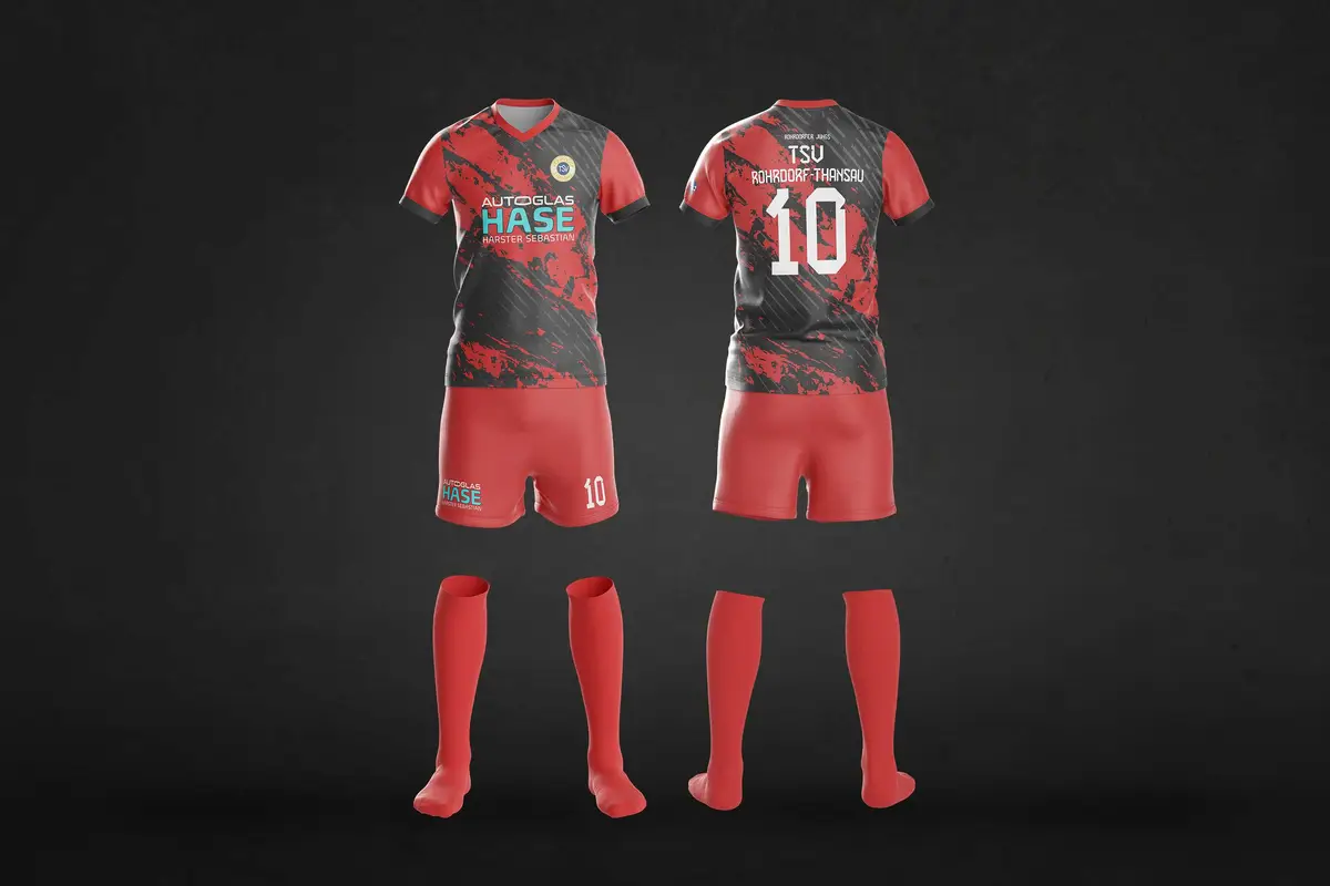 Autoglas Hase TSV Rohrdorf Full Custom Fußballtrikot Spieler - modal