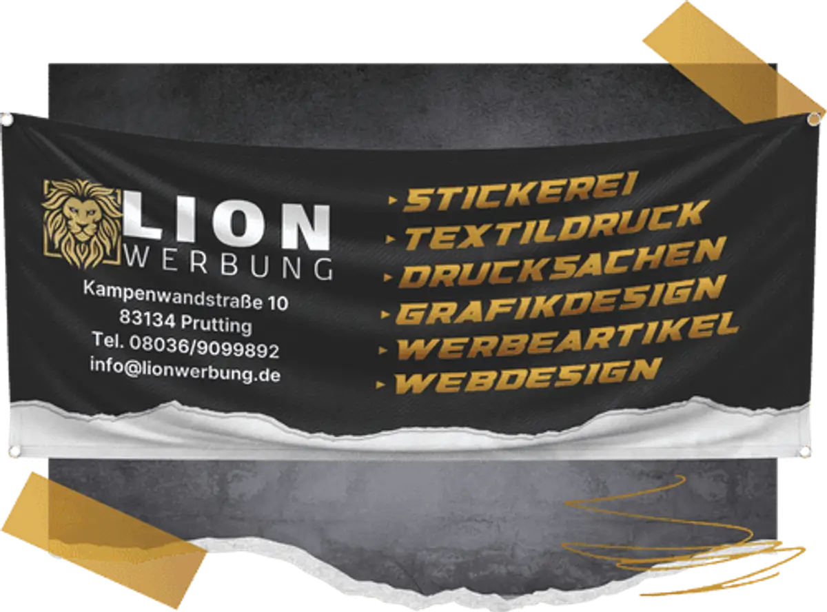 Banner Design vom Profi | Lion Werbe GmbH