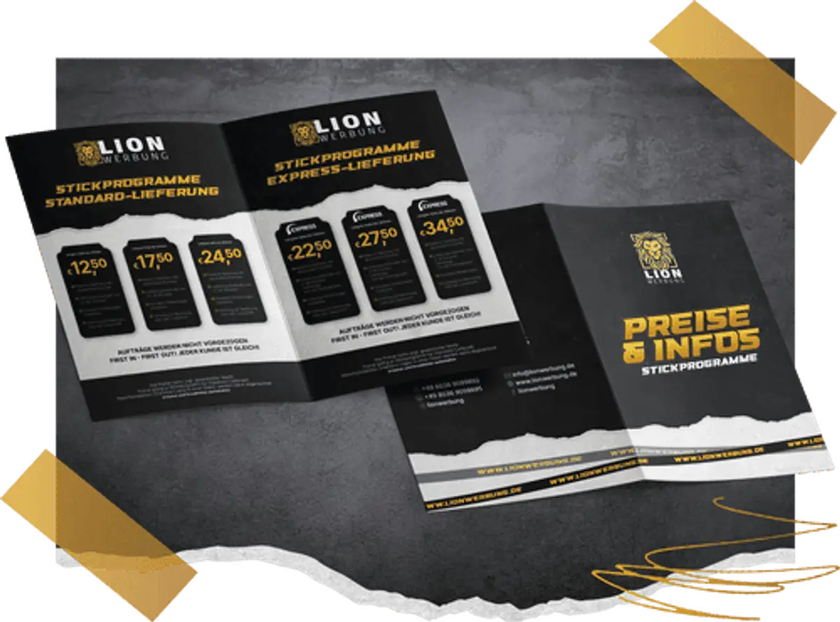 Flyer Design kreativ & individuell | Lion Werbe GmbH