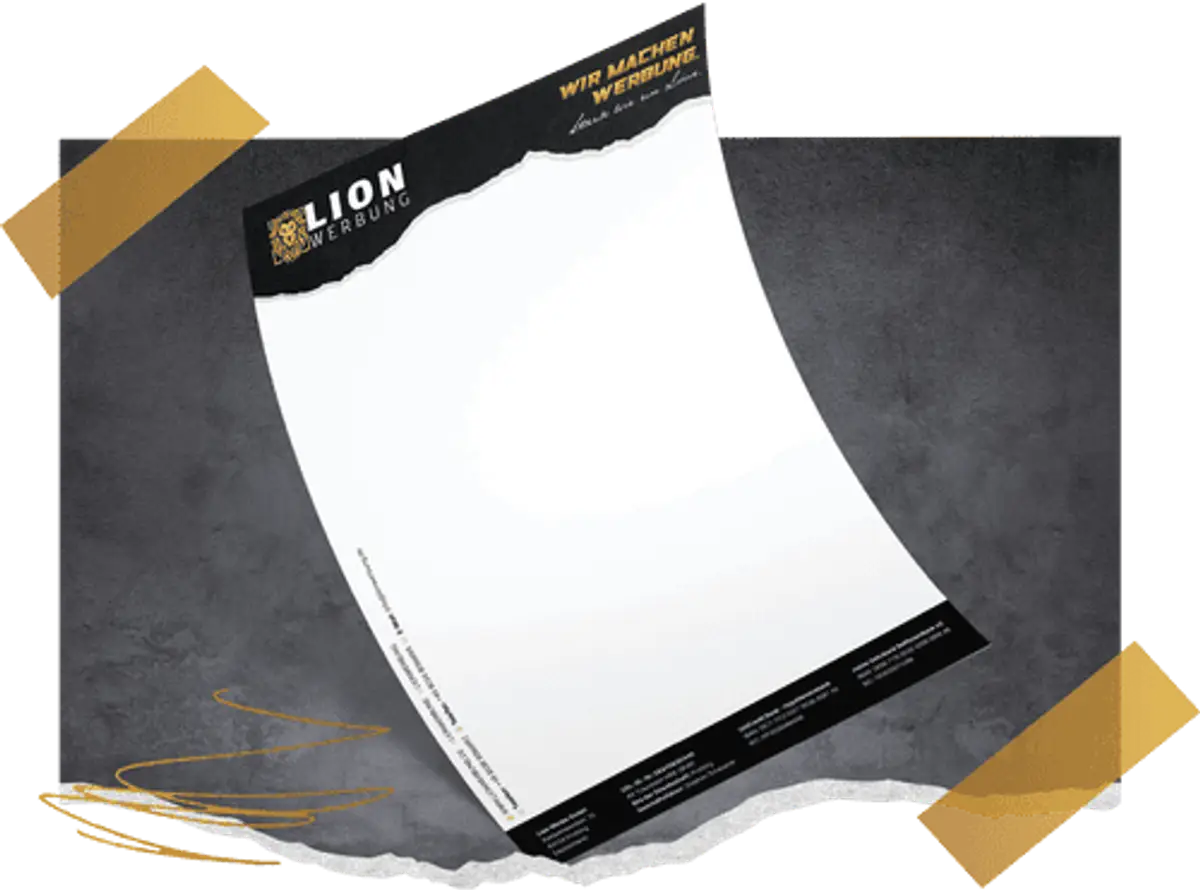 Briefbogen individuell gestalten & drucken | Lion Werbe GmbH