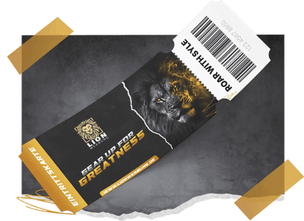 Eintrittskarten individuell drucken | Lion Werbe GmbH