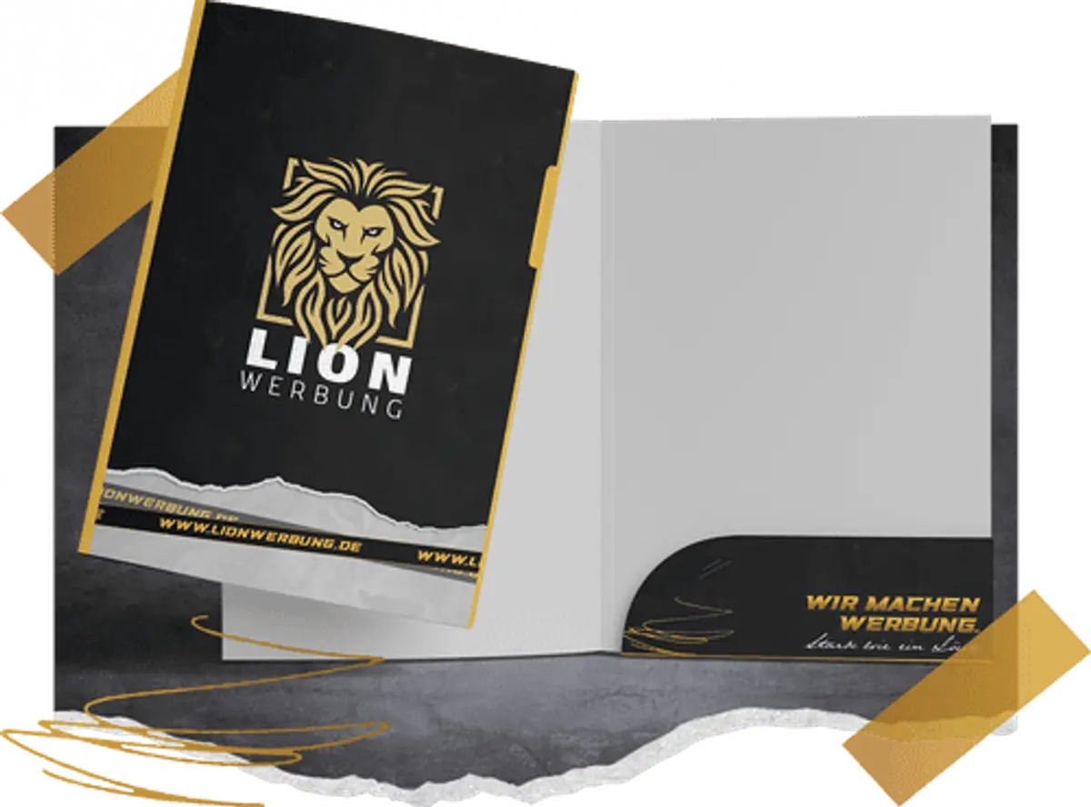 Präsentationsmappen individuell drucken | Lion Werbe GmbH