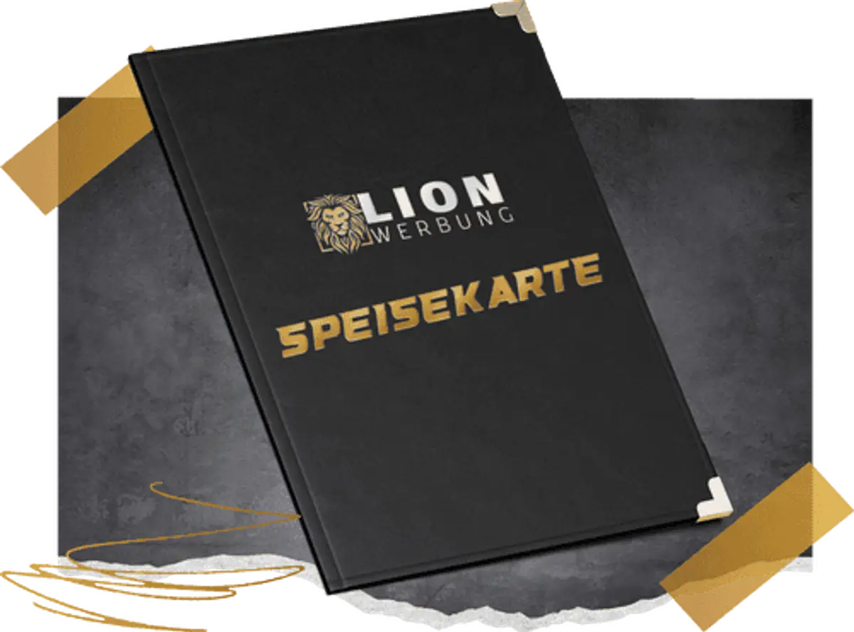 Speisekarten gestalten & drucken lassen | Lion Werbe GmbH