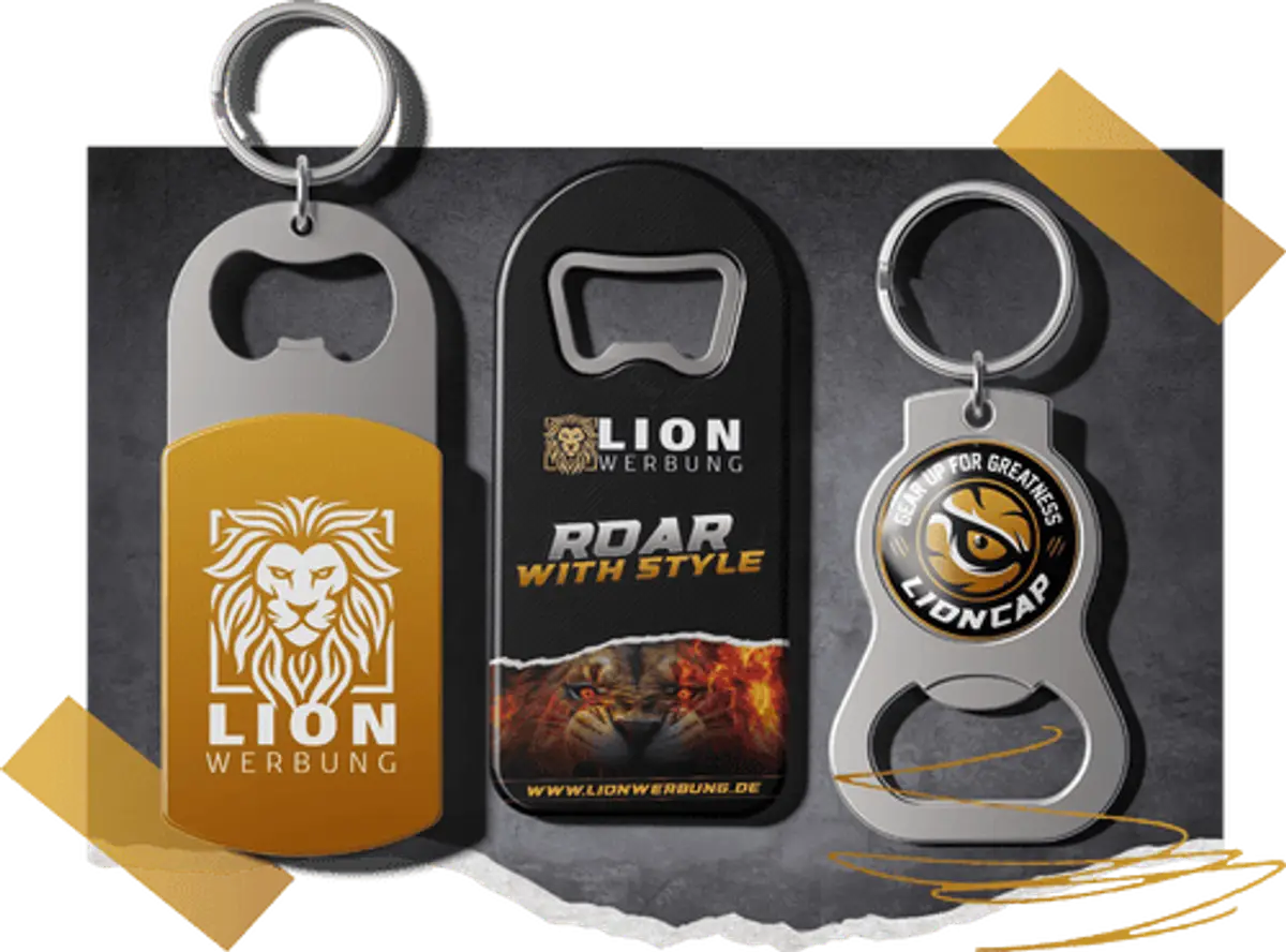 Flaschenöffner mit Logo bedrucken | Lion Werbe GmbH