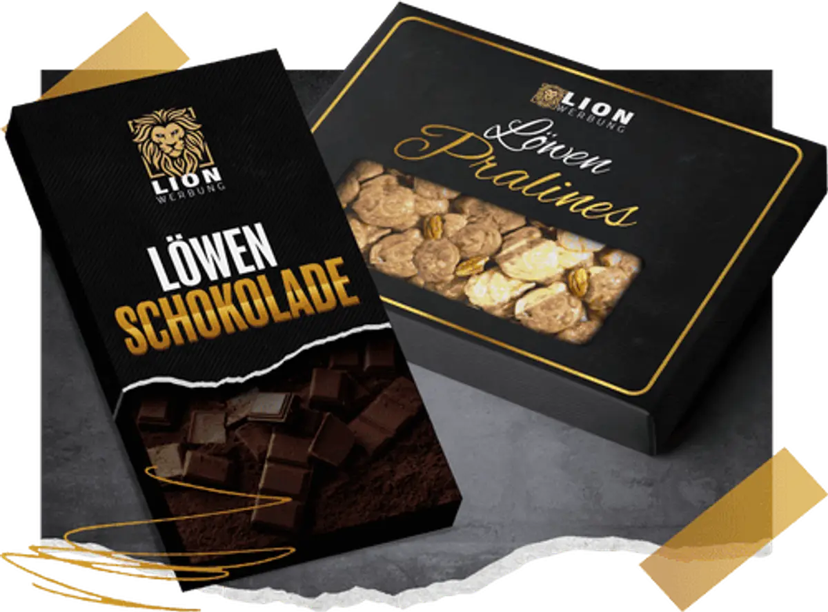 Schokolade & Pralinen bedrucken | Lion Werbe GmbH