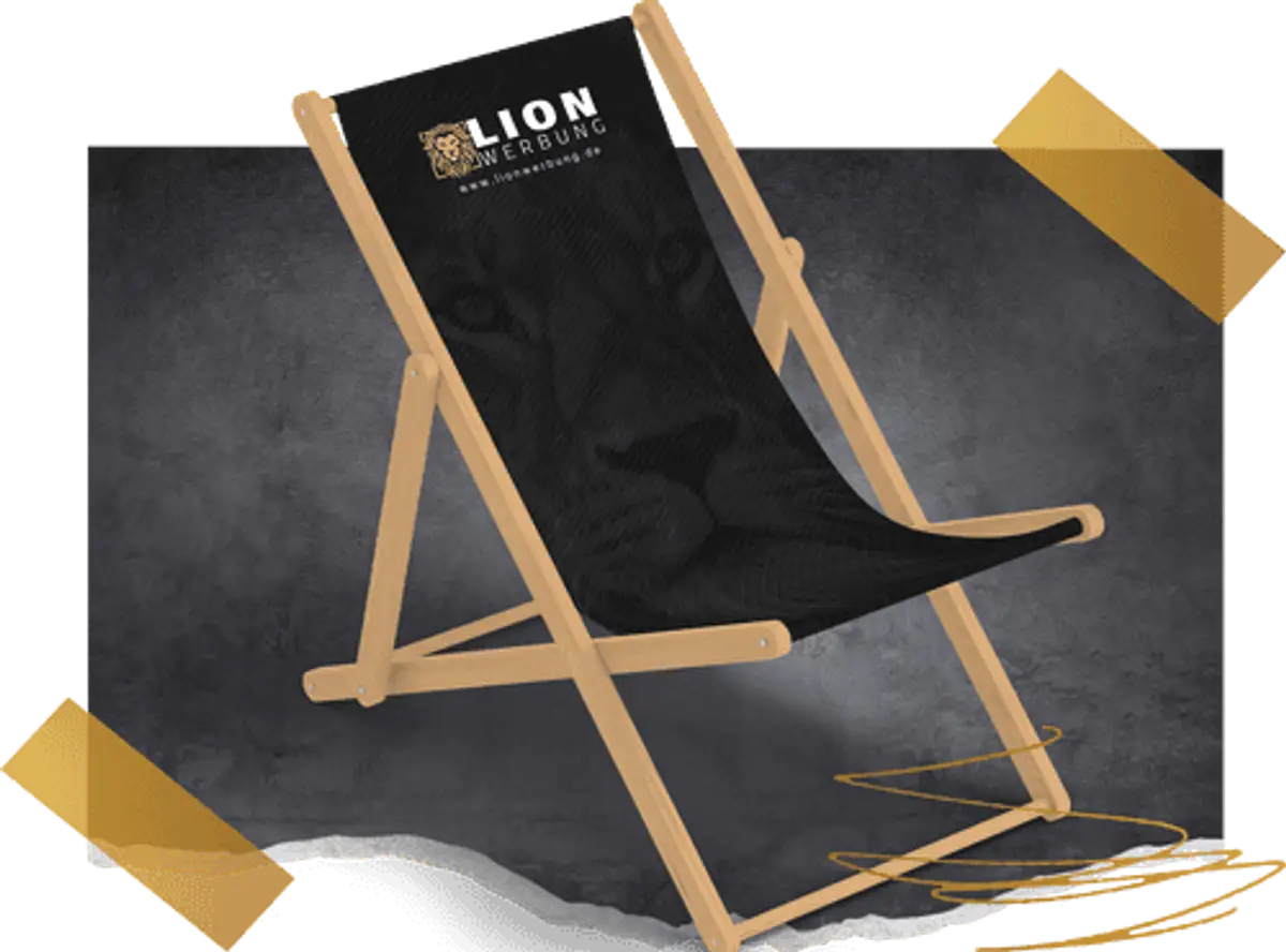 Liegestühle individuell bedrucken | Lion Werbe GmbH