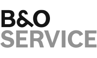 Logo B & O Service – Graustufen-Version