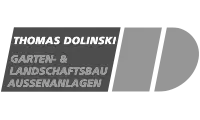 Logo Dolinski Thomas Garten- und Landschaftbau – Graustufen-Version