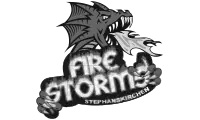 Logo Firestorms Stephanskirchen – Graustufen-Version