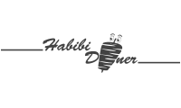 Logo Habibi Döner – Graustufen-Version